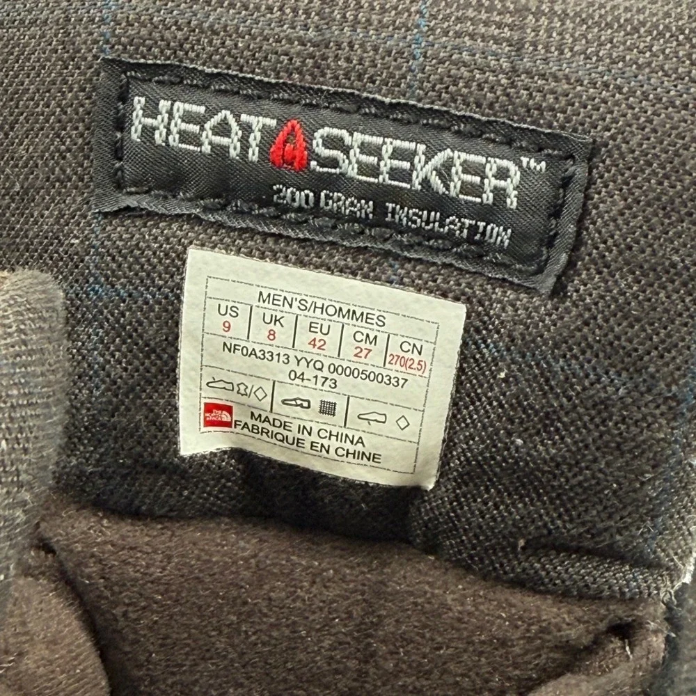 The North Face Mens 9 Chilkat III Winter Boots Leather Insulated Waterproof Gorp